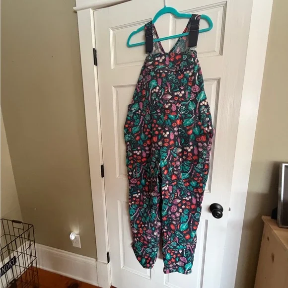 Duluth Trading Co Black and Teal Patterned Jumpsuit - Picture 2 of 6